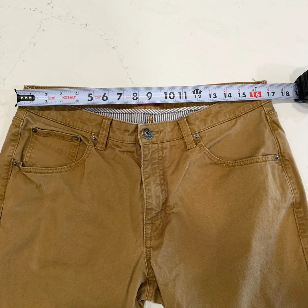 Untuckit Men’s Don Santiago Straight Leg 5 Pocket Pant Khaki 34x32